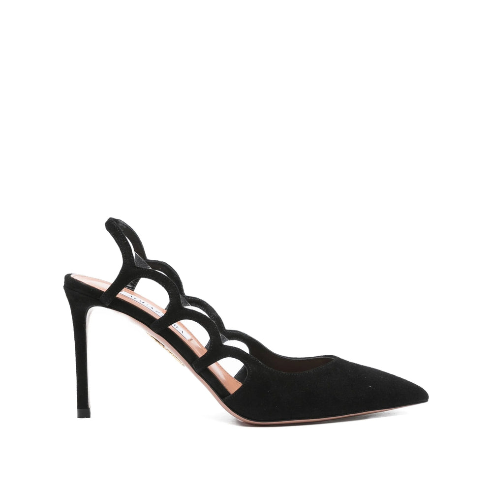 Suede Cutout Stiletto