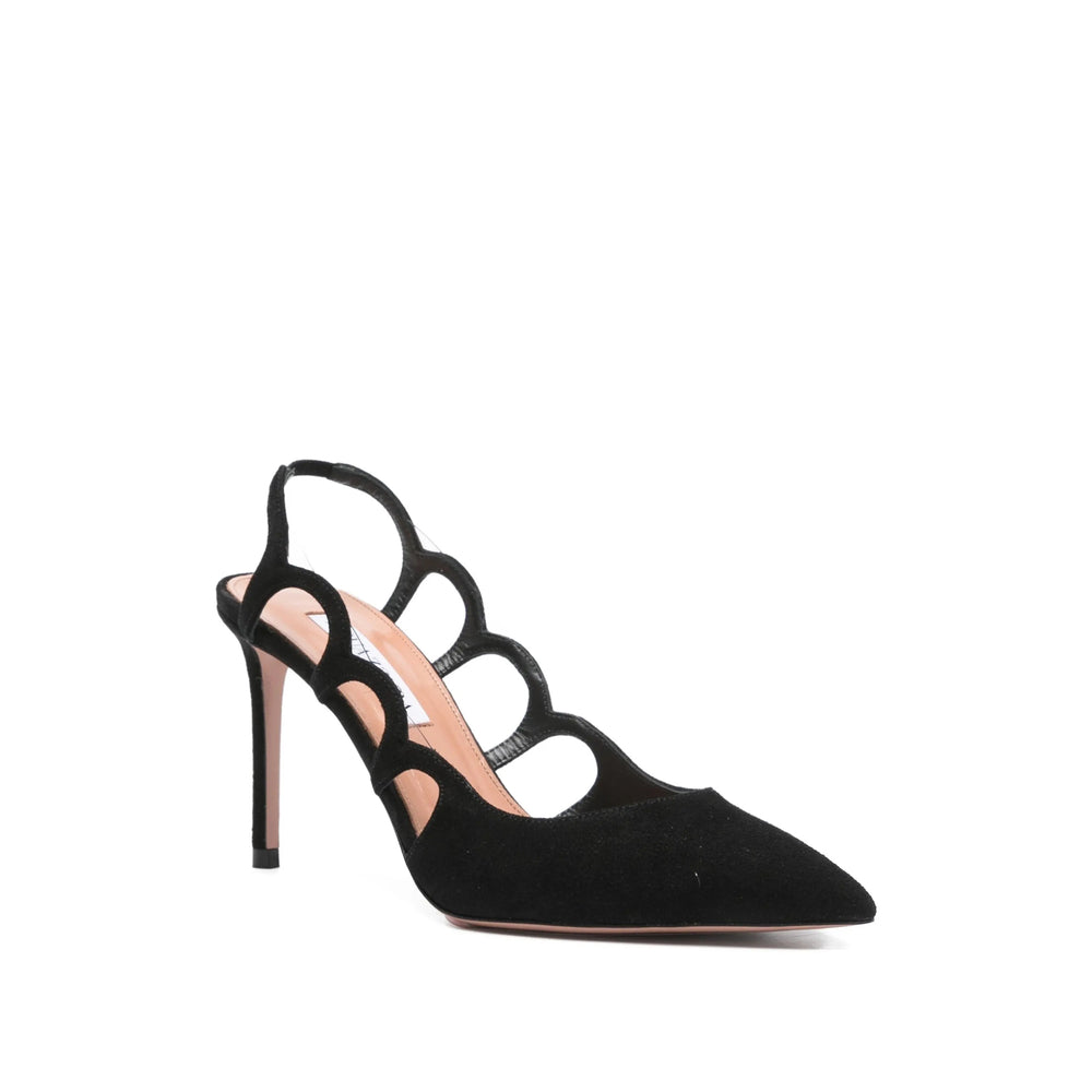 Suede Cutout Stiletto