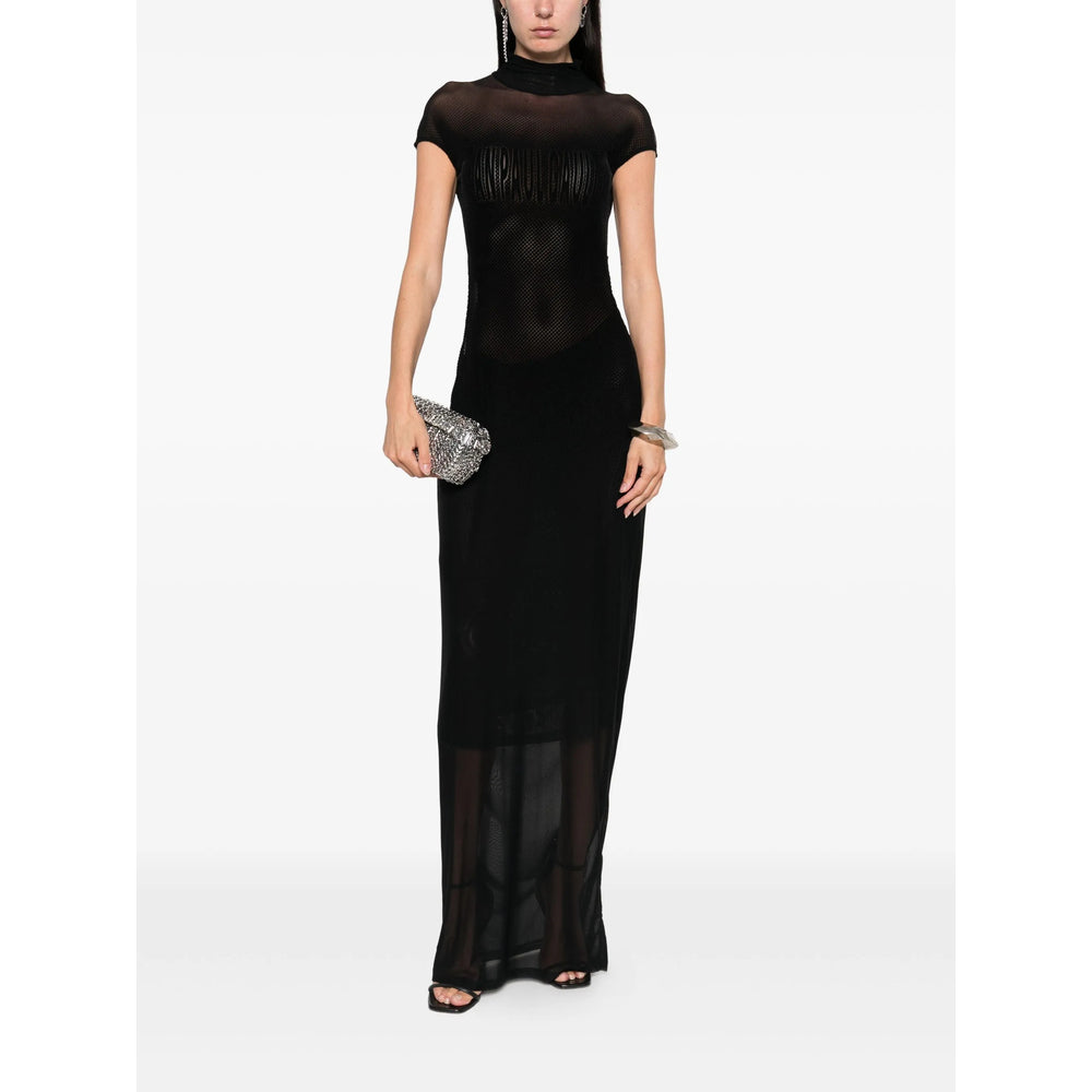 Sleek High-neck Dress