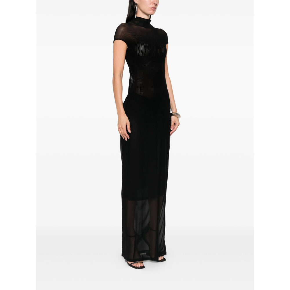Sleek High-neck Dress
