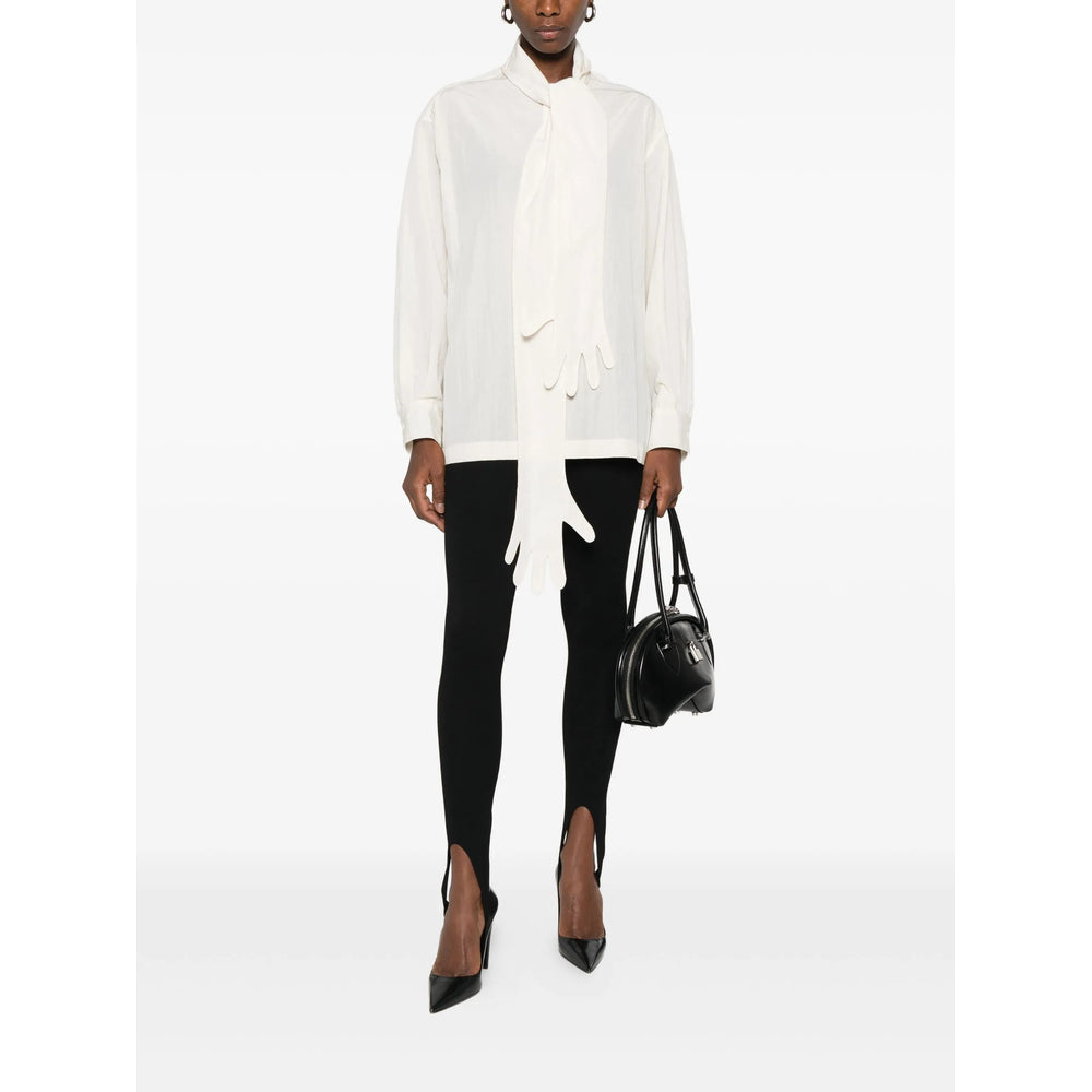 Off-white Tie Neck Cover-up