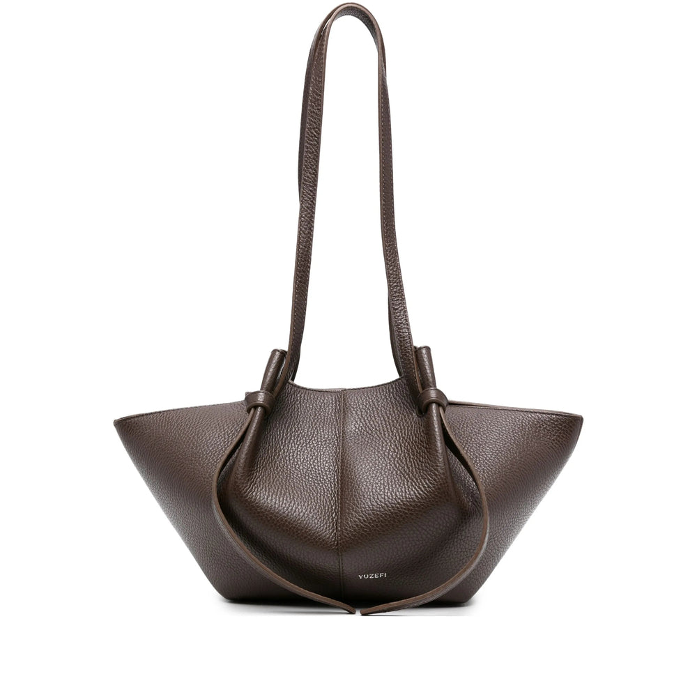 Calf Leather Knotted Satchel