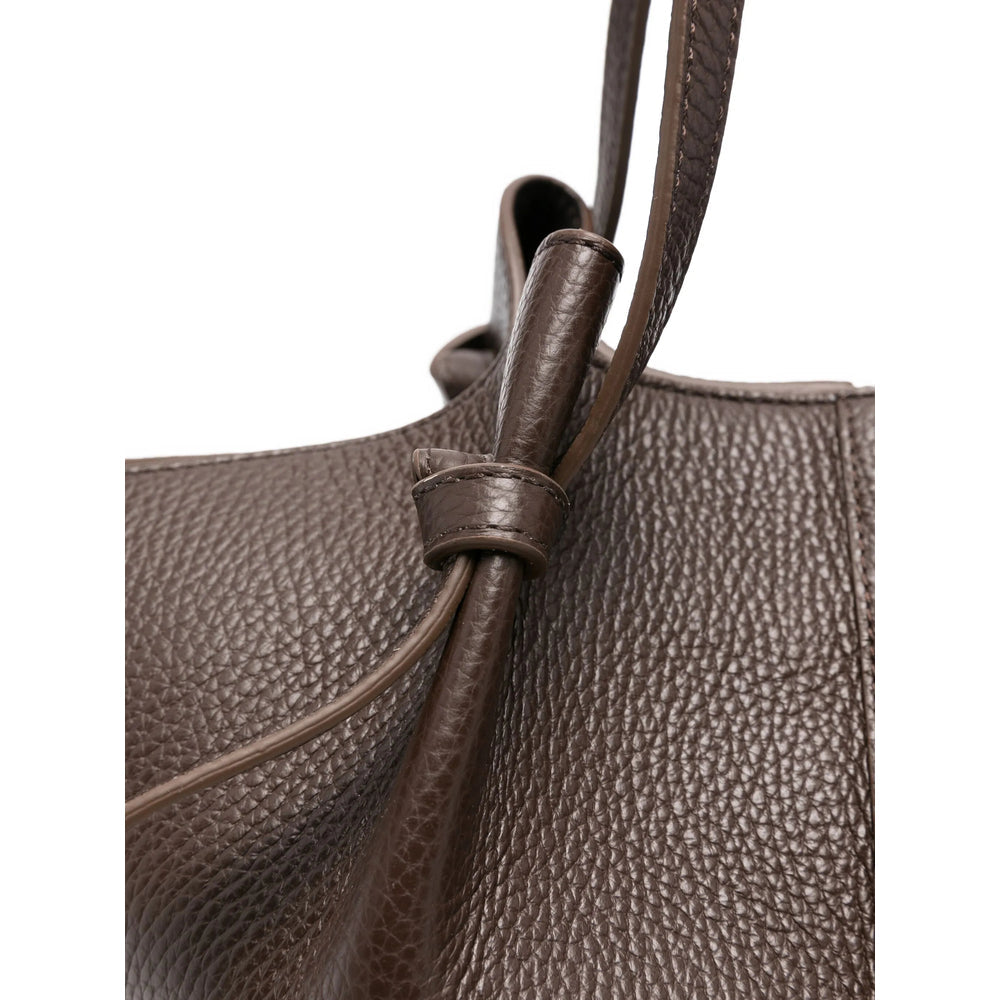 Calf Leather Knotted Satchel