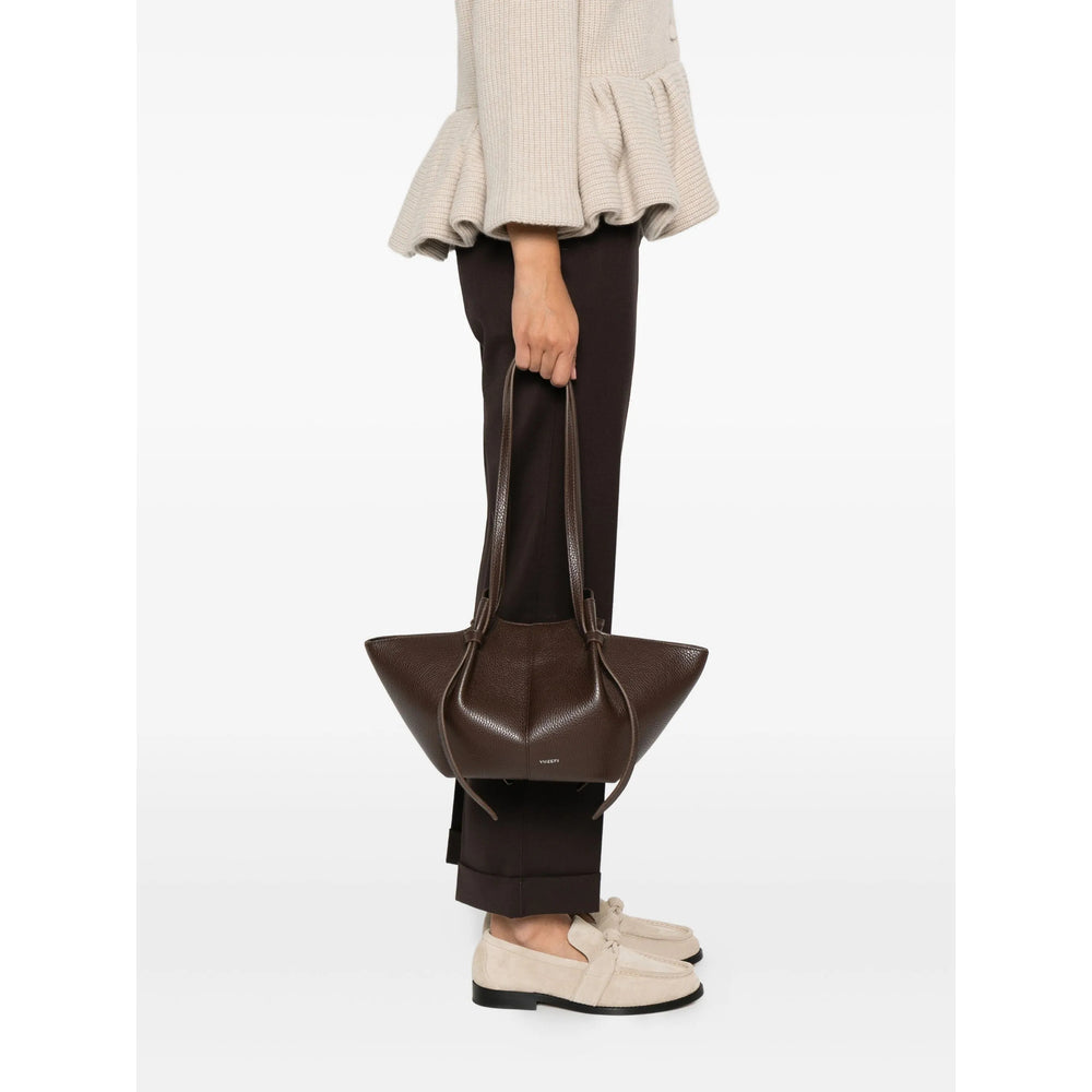 Calf Leather Knotted Satchel