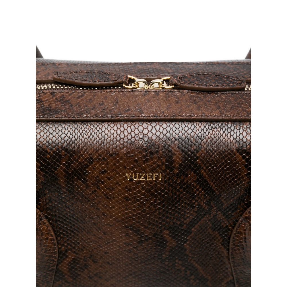 Brown Snake Effect Tote