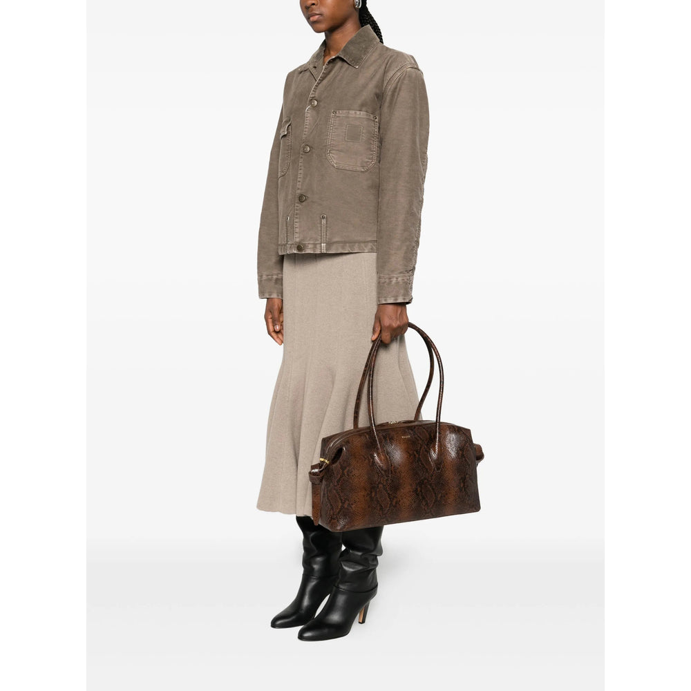 Brown Snake Effect Tote