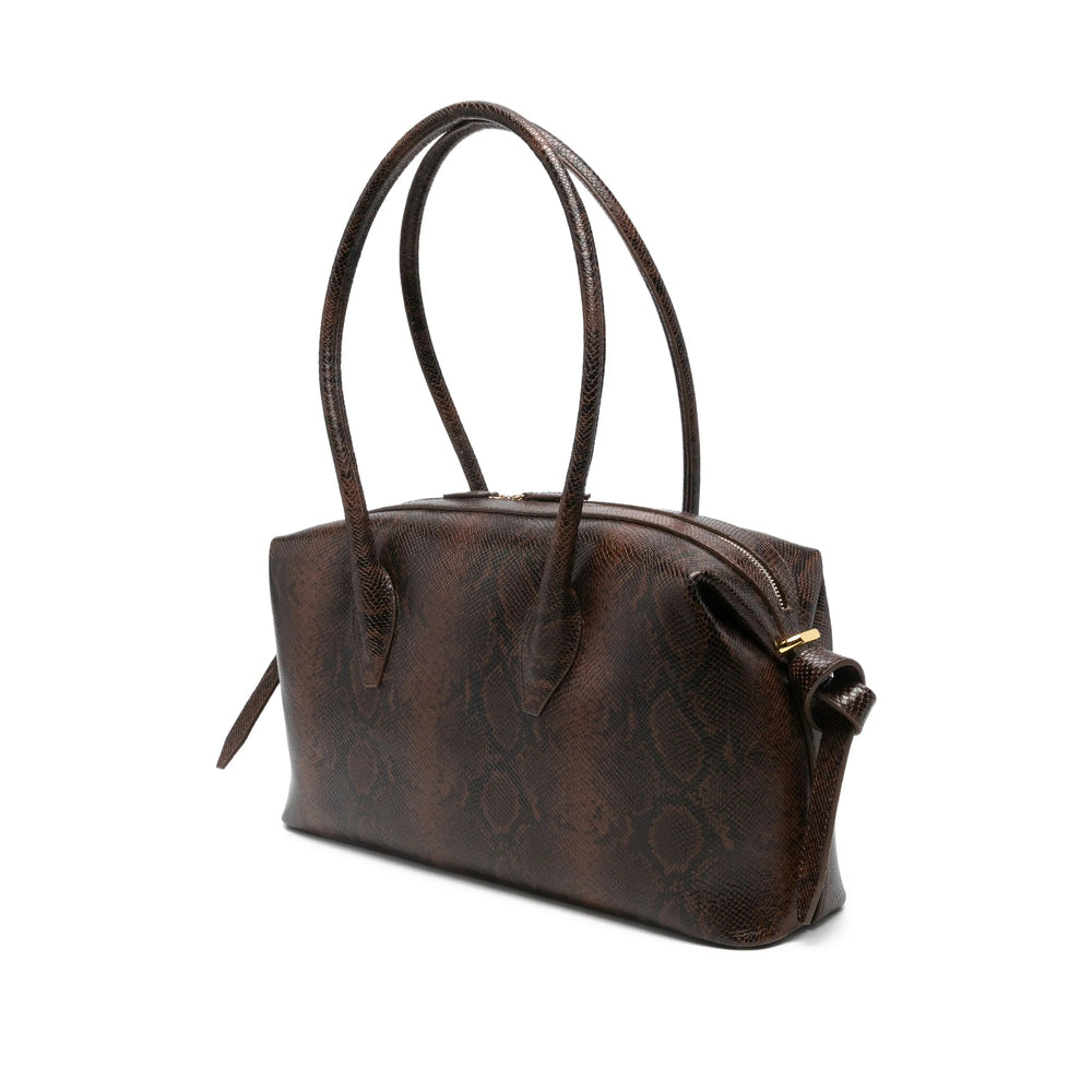 Brown Snake Effect Tote