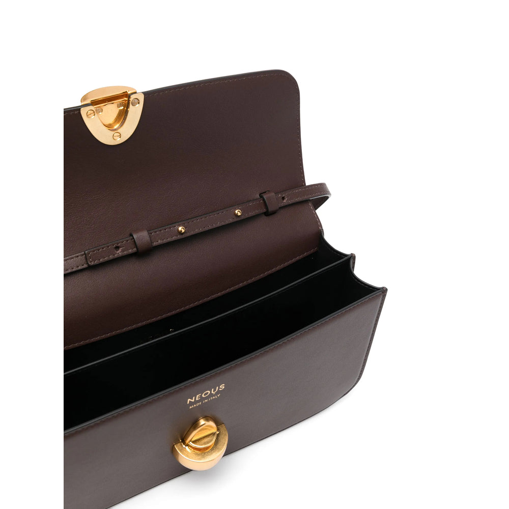 Chocolate Brown Foldover Shoulder Bag
