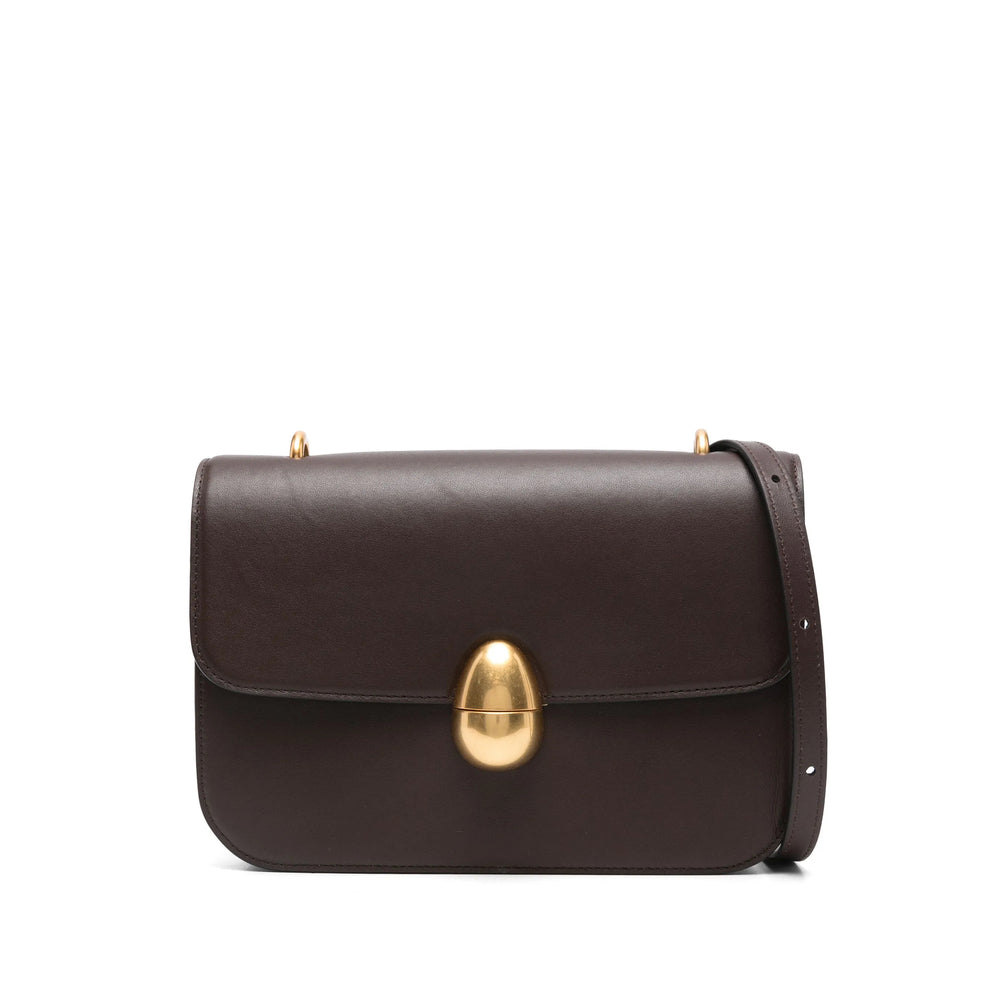 Leather Foldover Satchel