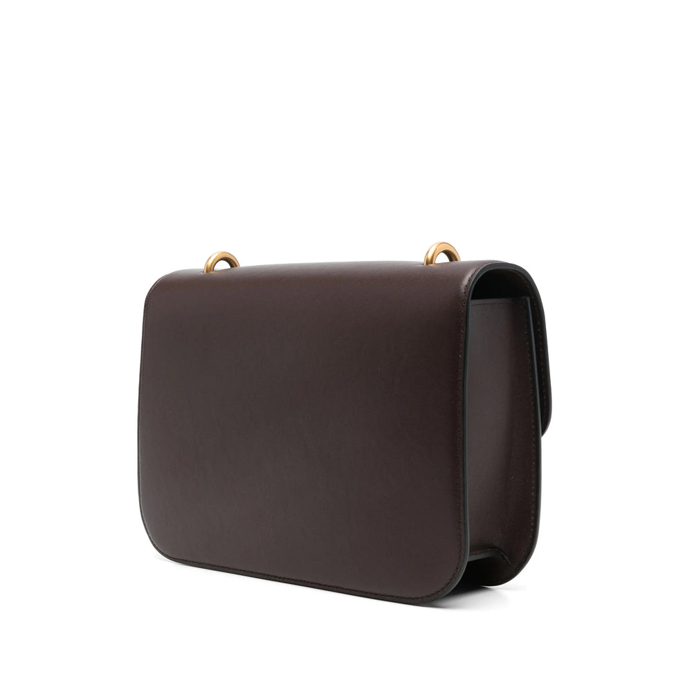 Leather Foldover Satchel