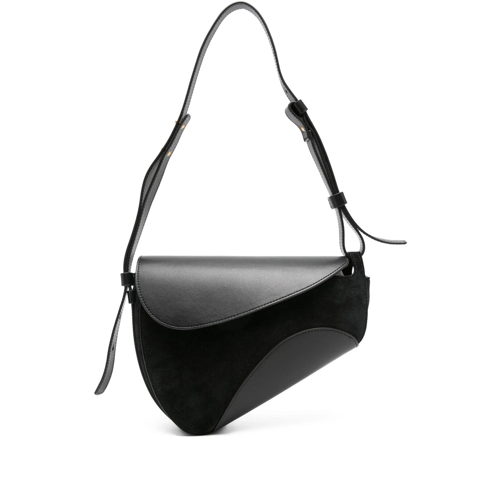 Black Calf Leather Satchel