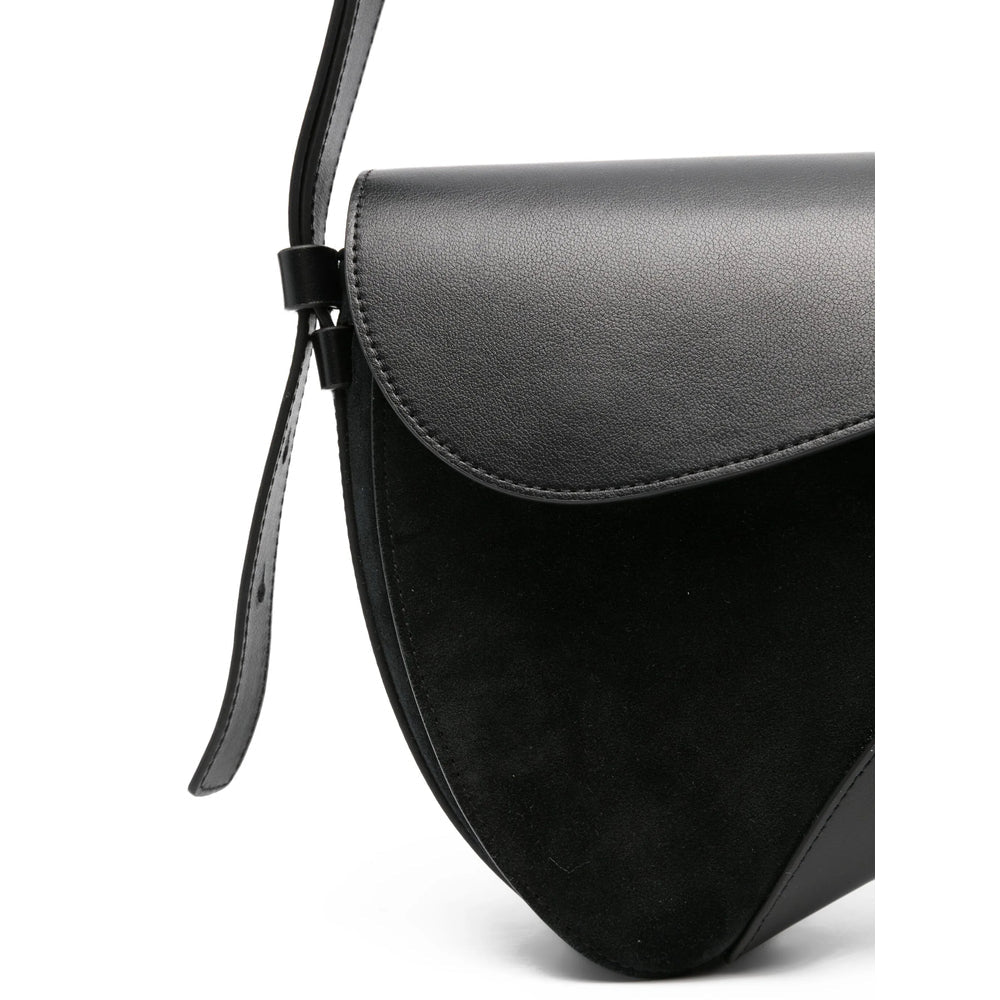 Black Calf Leather Satchel