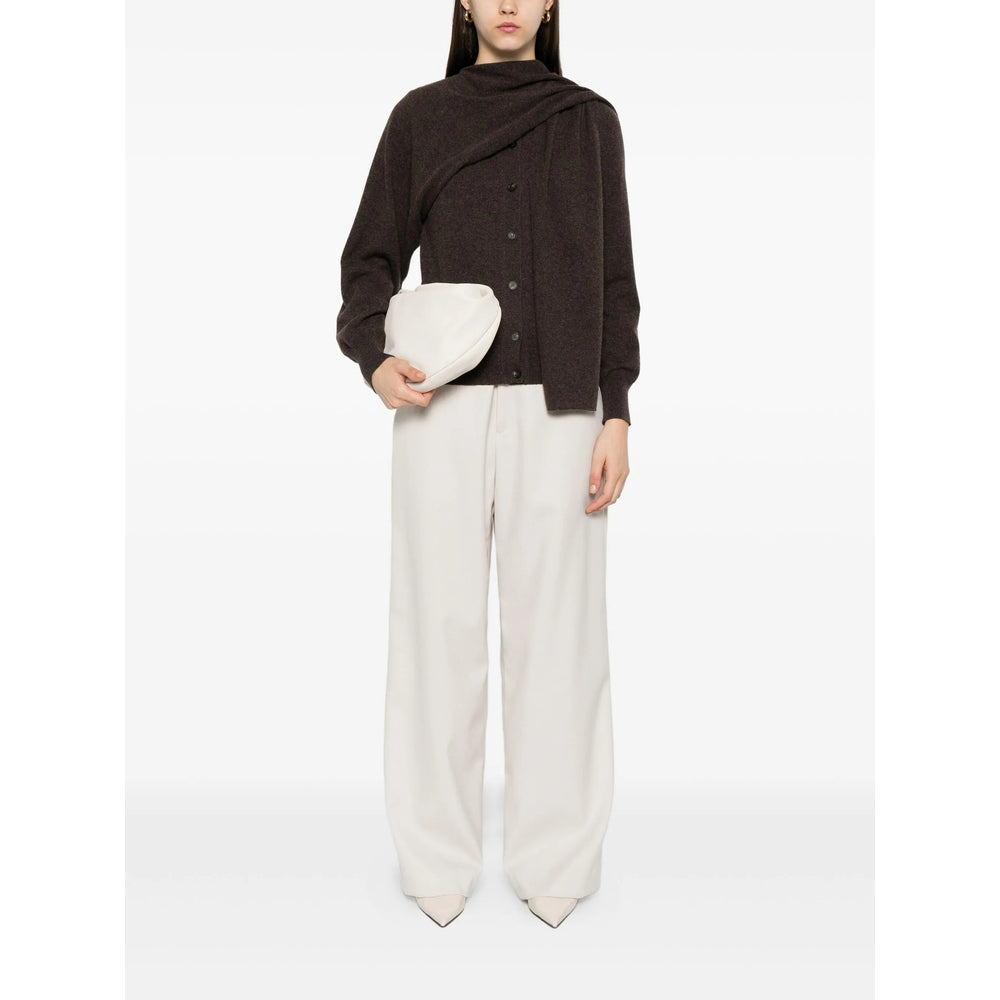 Asymmetric Velvet Wrap Coat