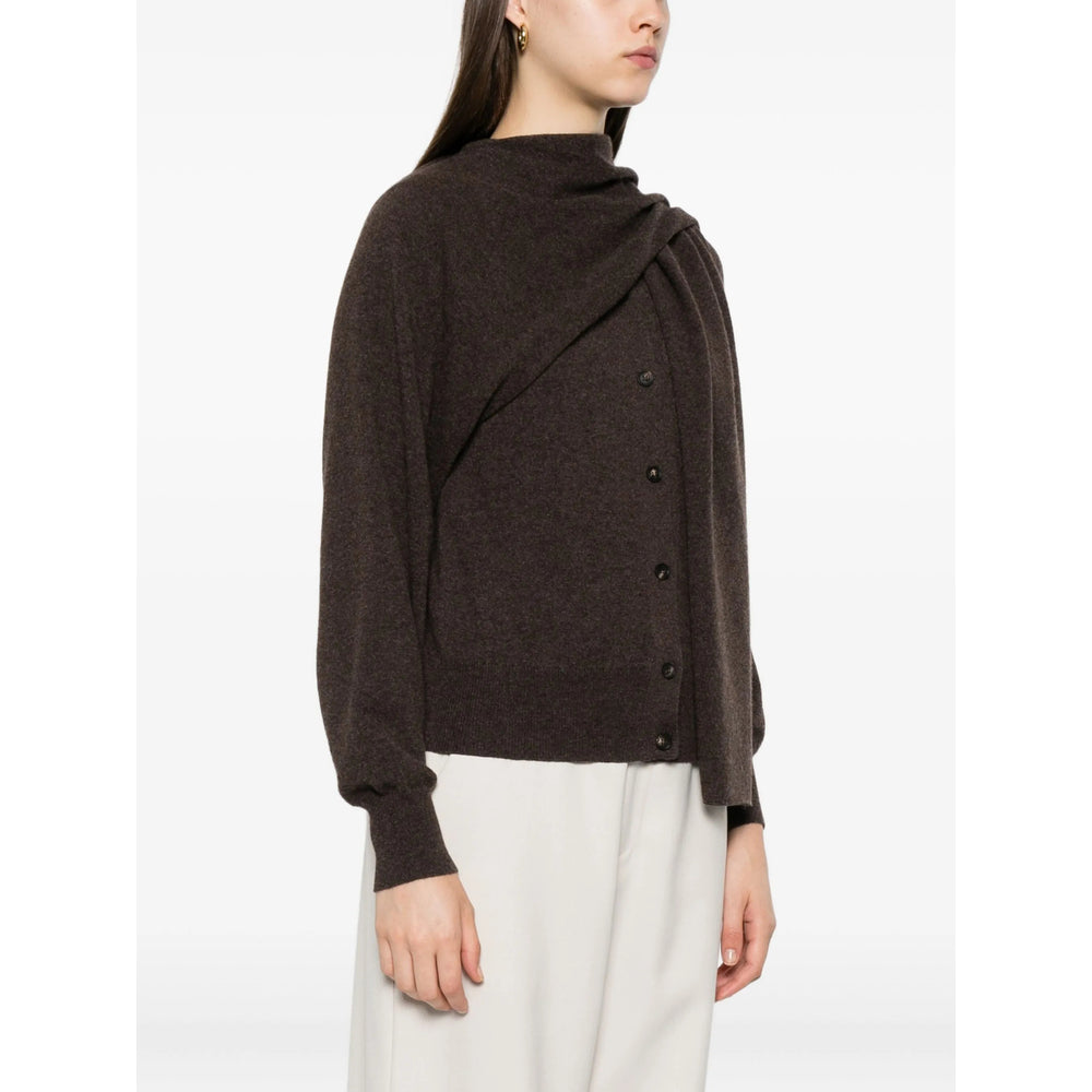 Asymmetric Velvet Wrap Coat