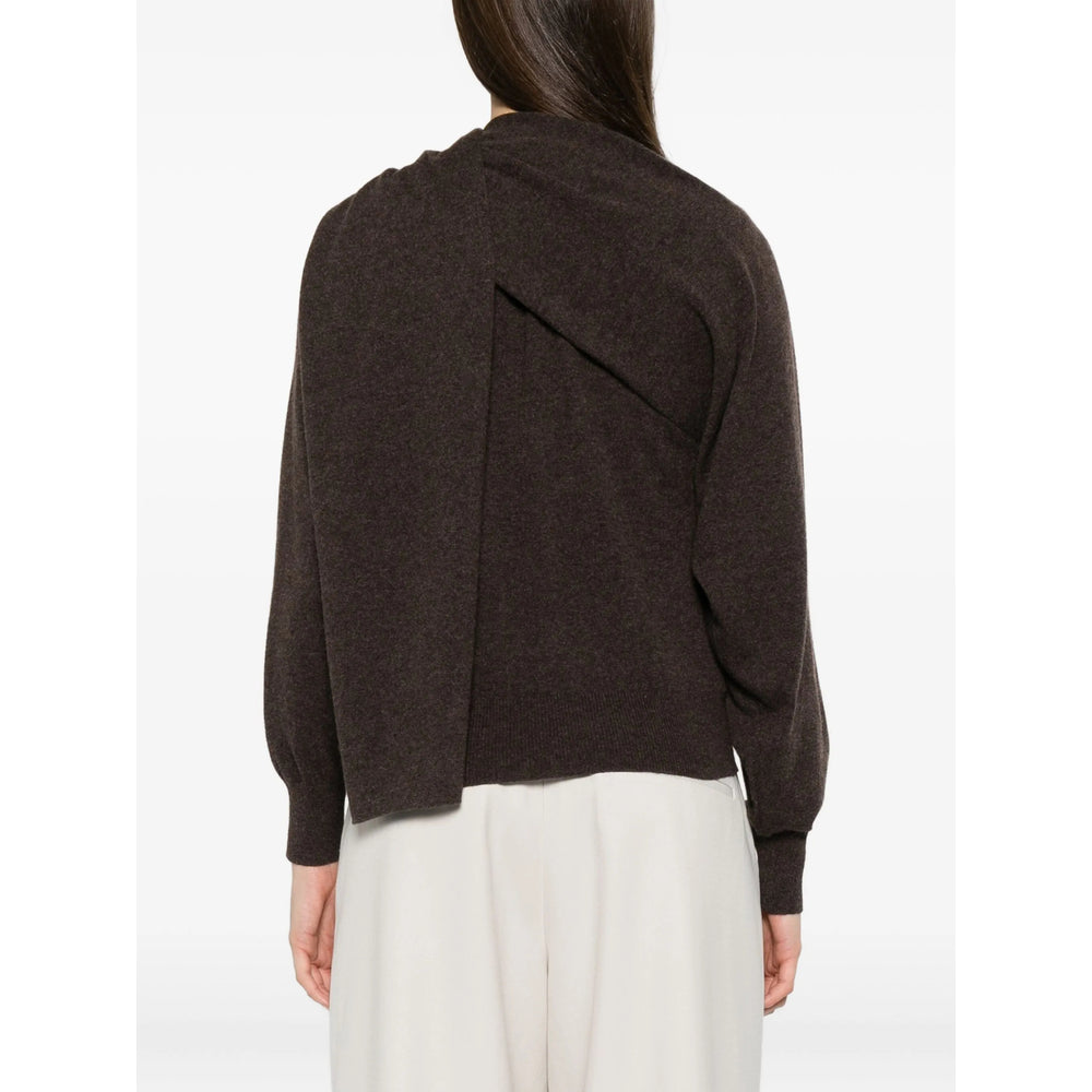 Asymmetric Velvet Wrap Coat