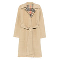 Beige Check Coat