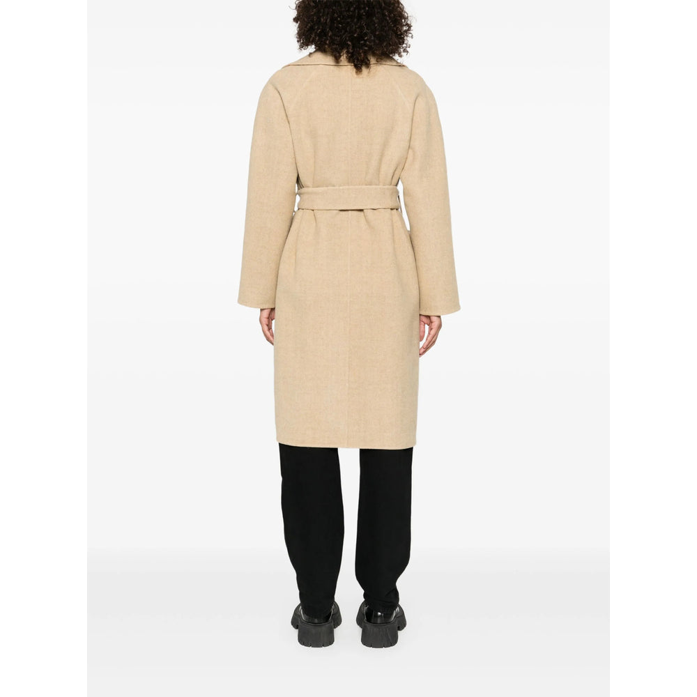 Beige Check Coat