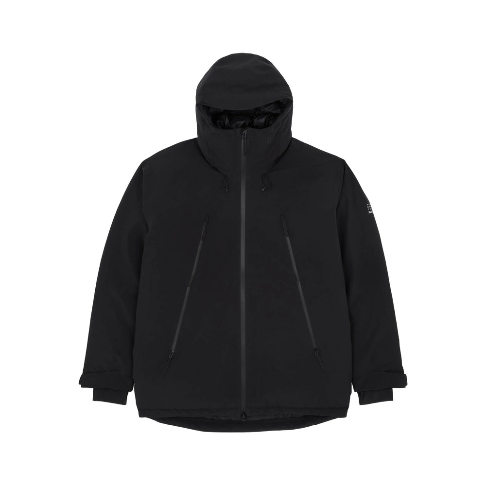 Zip Front Hood Jacket With Down Fill