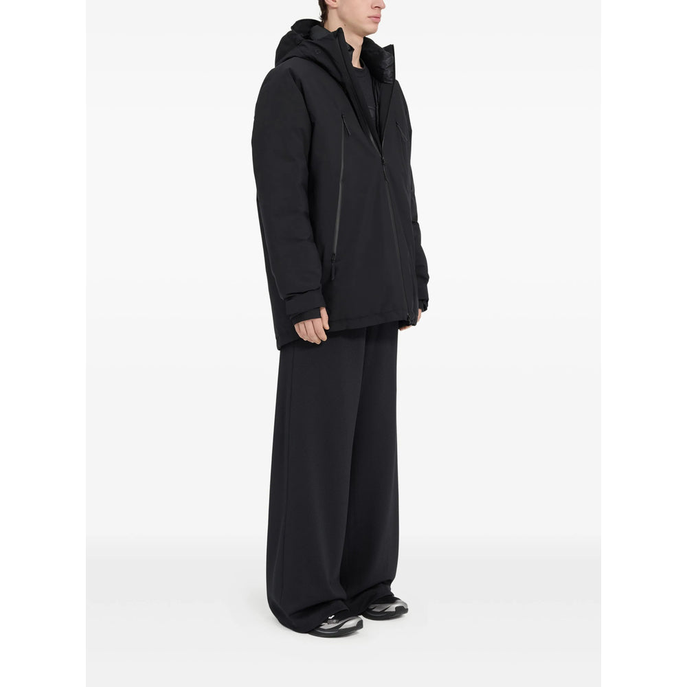Zip Front Hood Jacket With Down Fill