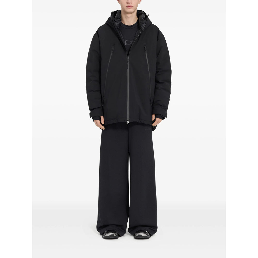 Zip Front Hood Jacket With Down Fill