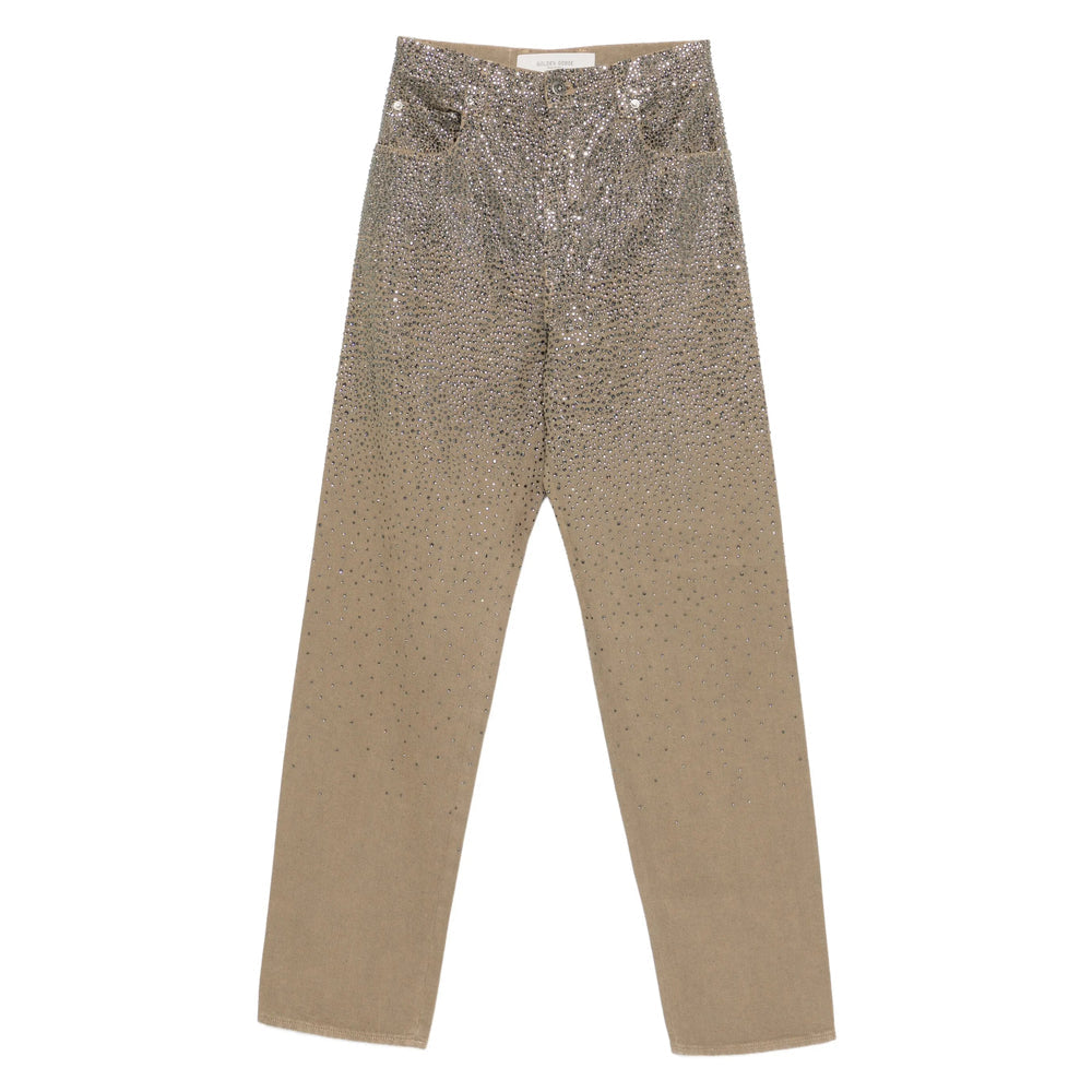 Khaki Crystal Utility Pant