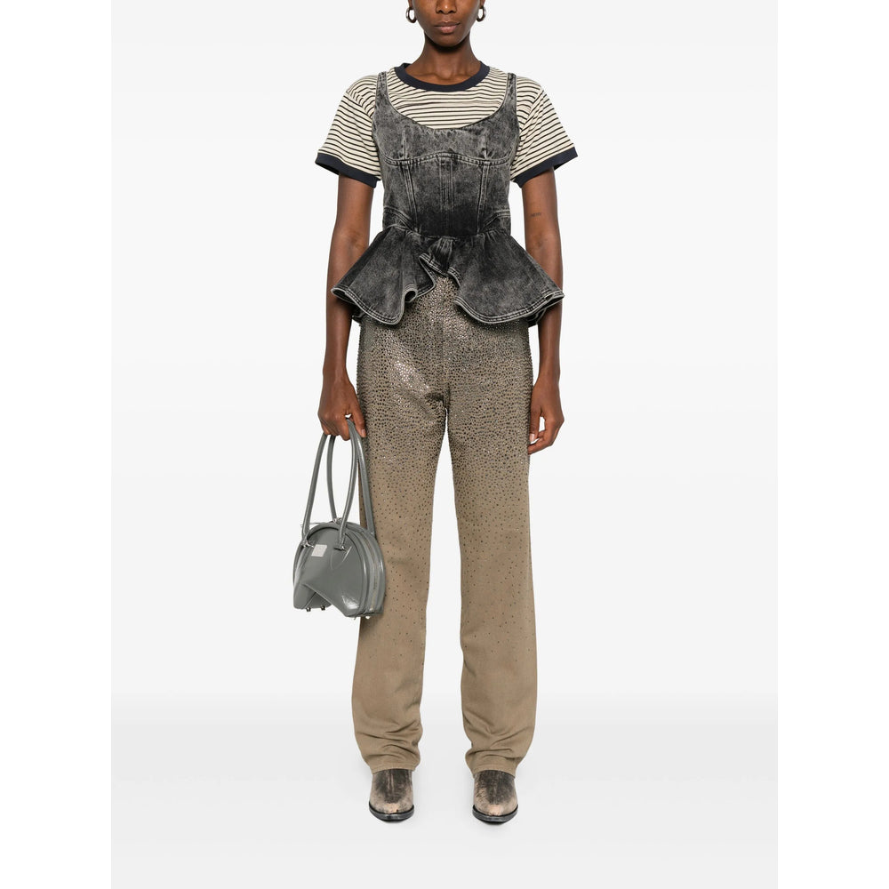 Khaki Crystal Utility Pant