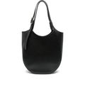 Pebbled Leather Half Moon Tote