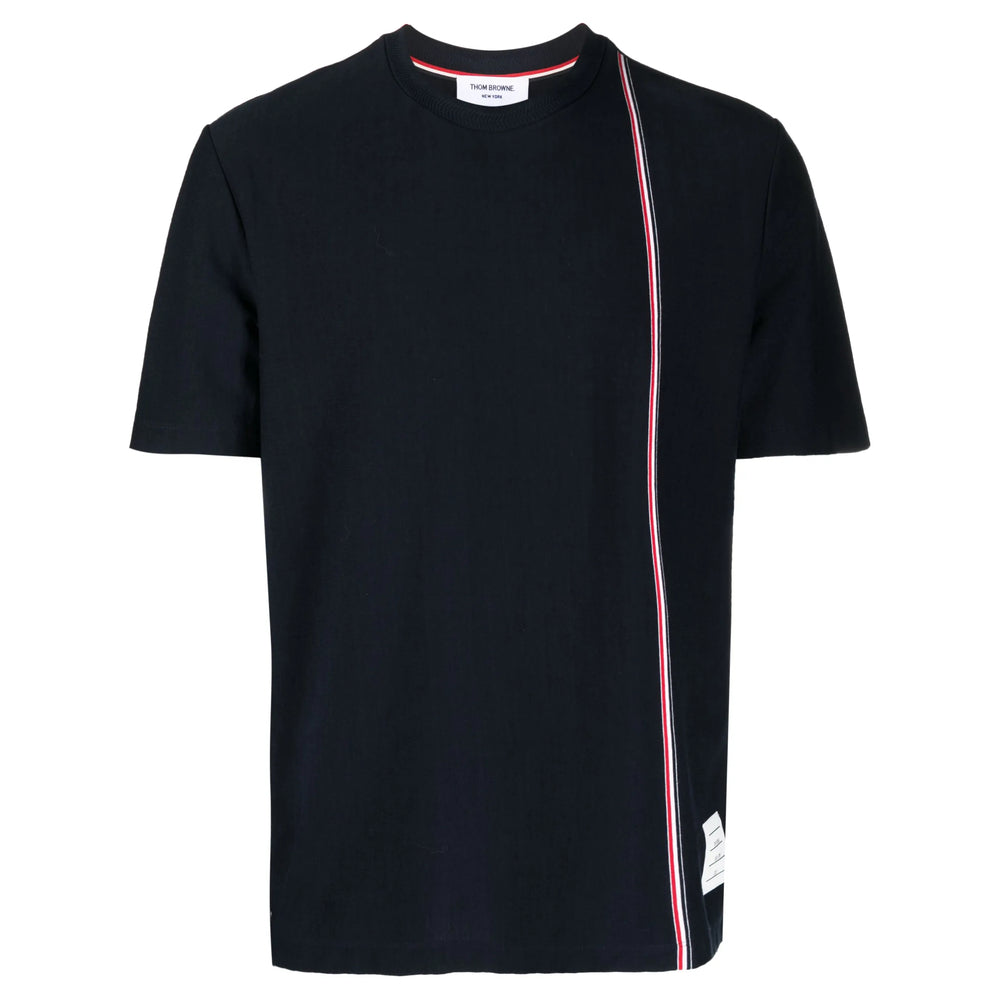 Navy Cotton Crew Stripe Tee