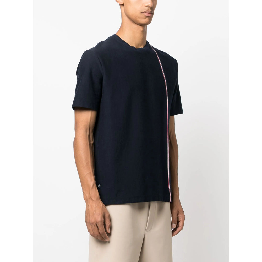 Navy Cotton Crew Stripe Tee