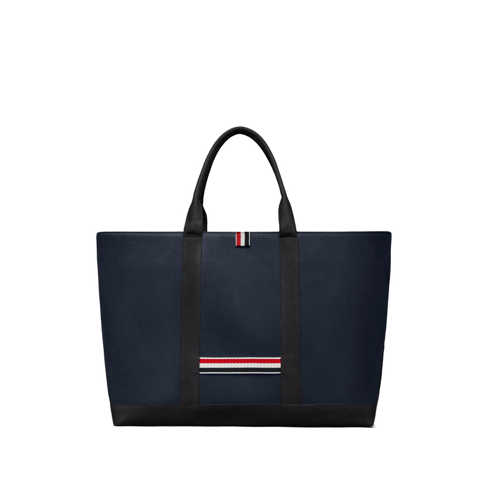Navy Stripe Cotton Tote