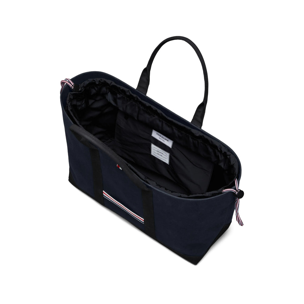 Navy Stripe Cotton Tote