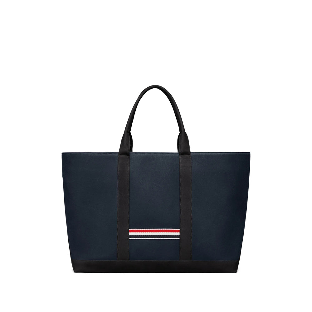 Navy Stripe Cotton Tote