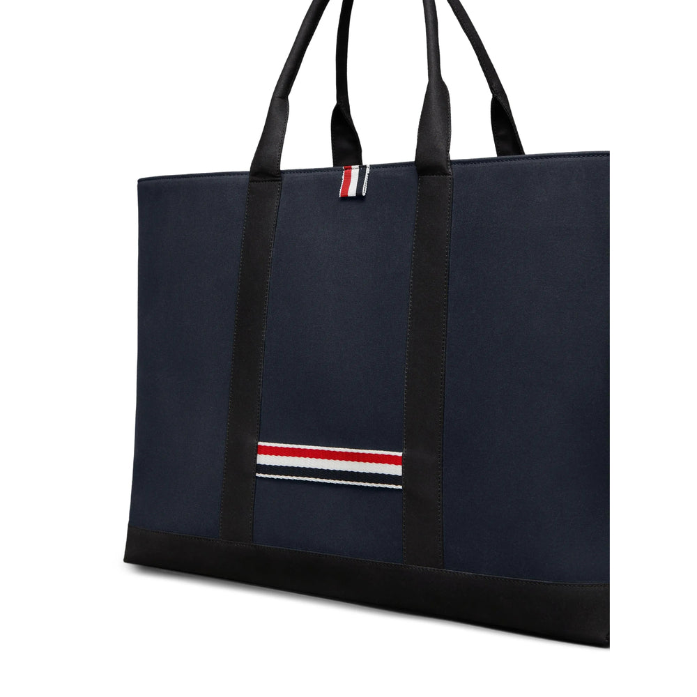 Navy Stripe Cotton Tote
