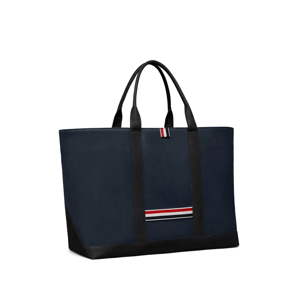 Navy Stripe Cotton Tote