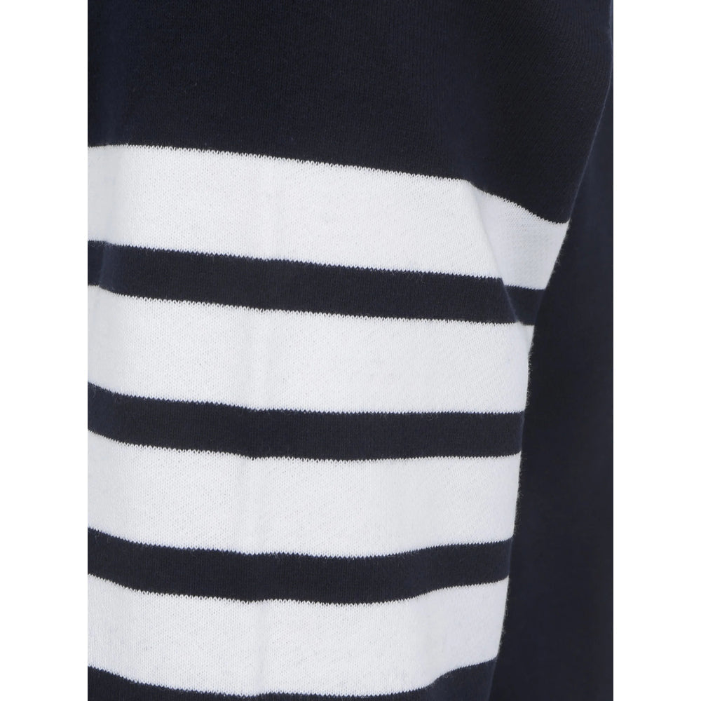 Navy V Insert Sweater