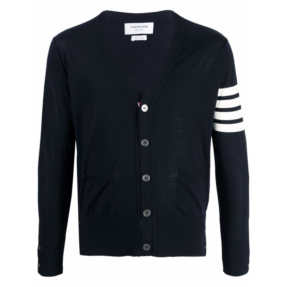 Navy Merino 4-bar Button Down