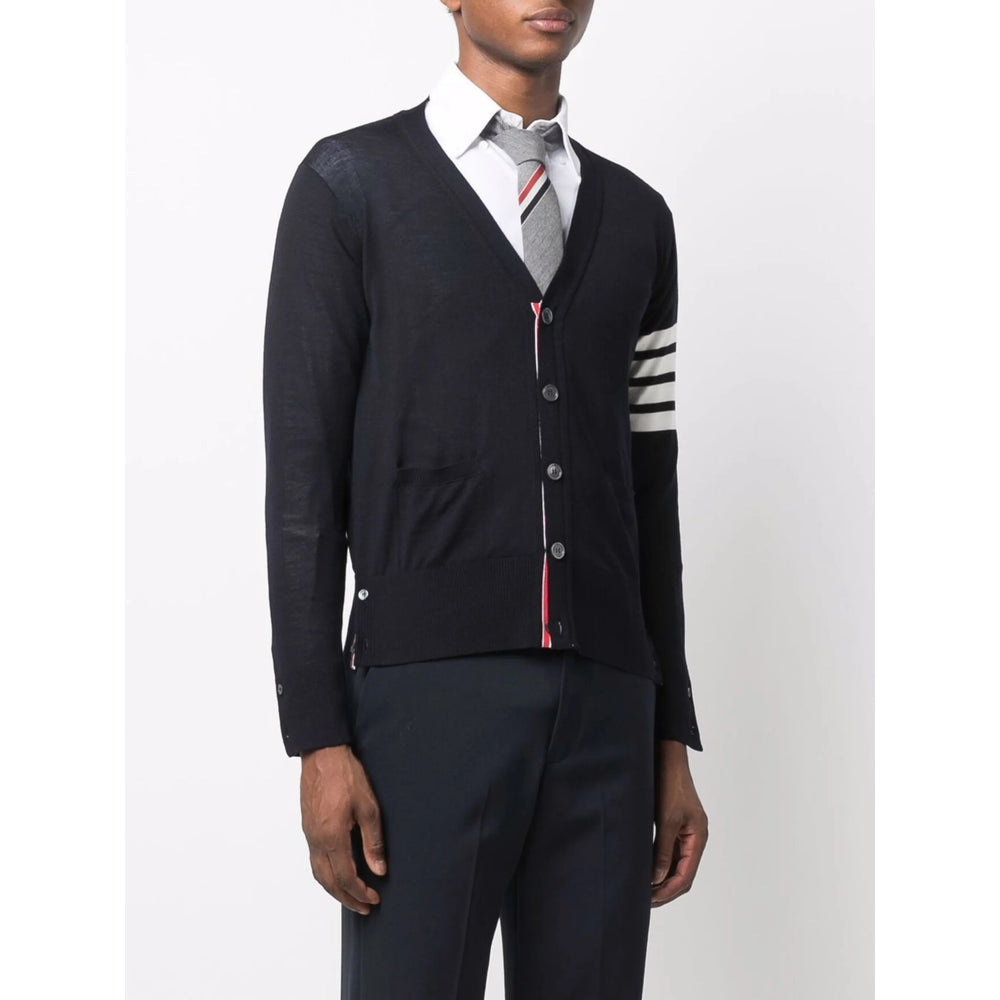 Navy Merino 4-bar Button Down