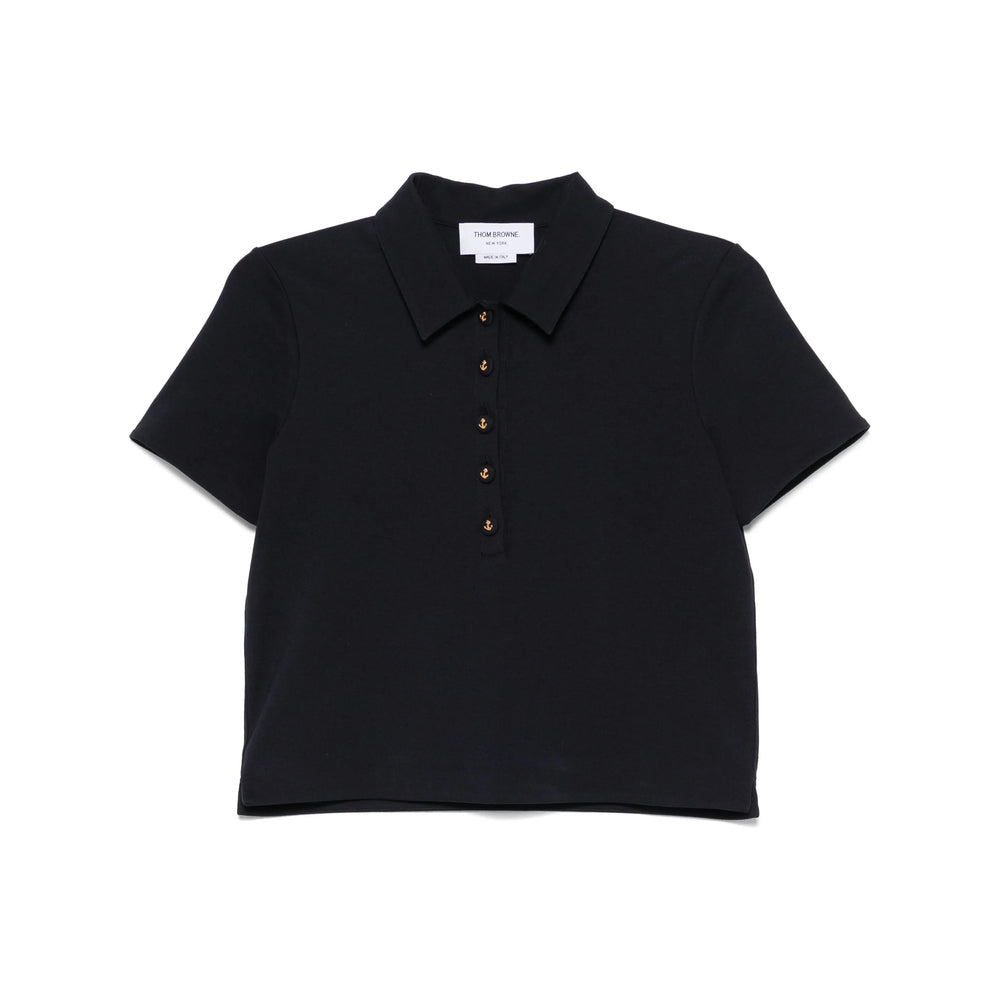 Classic Navy Four Bar Polo Shirt