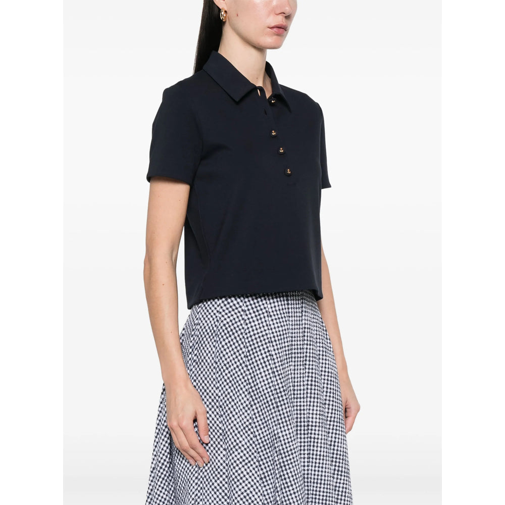 Classic Navy Four Bar Polo Shirt