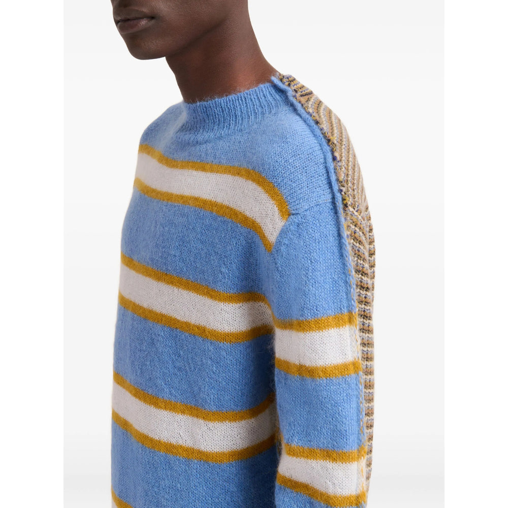 Soft Sky Blue Striped Sweater