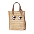 Beige Raffia Tote Bag