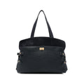 Navy Suede Leather Satchel