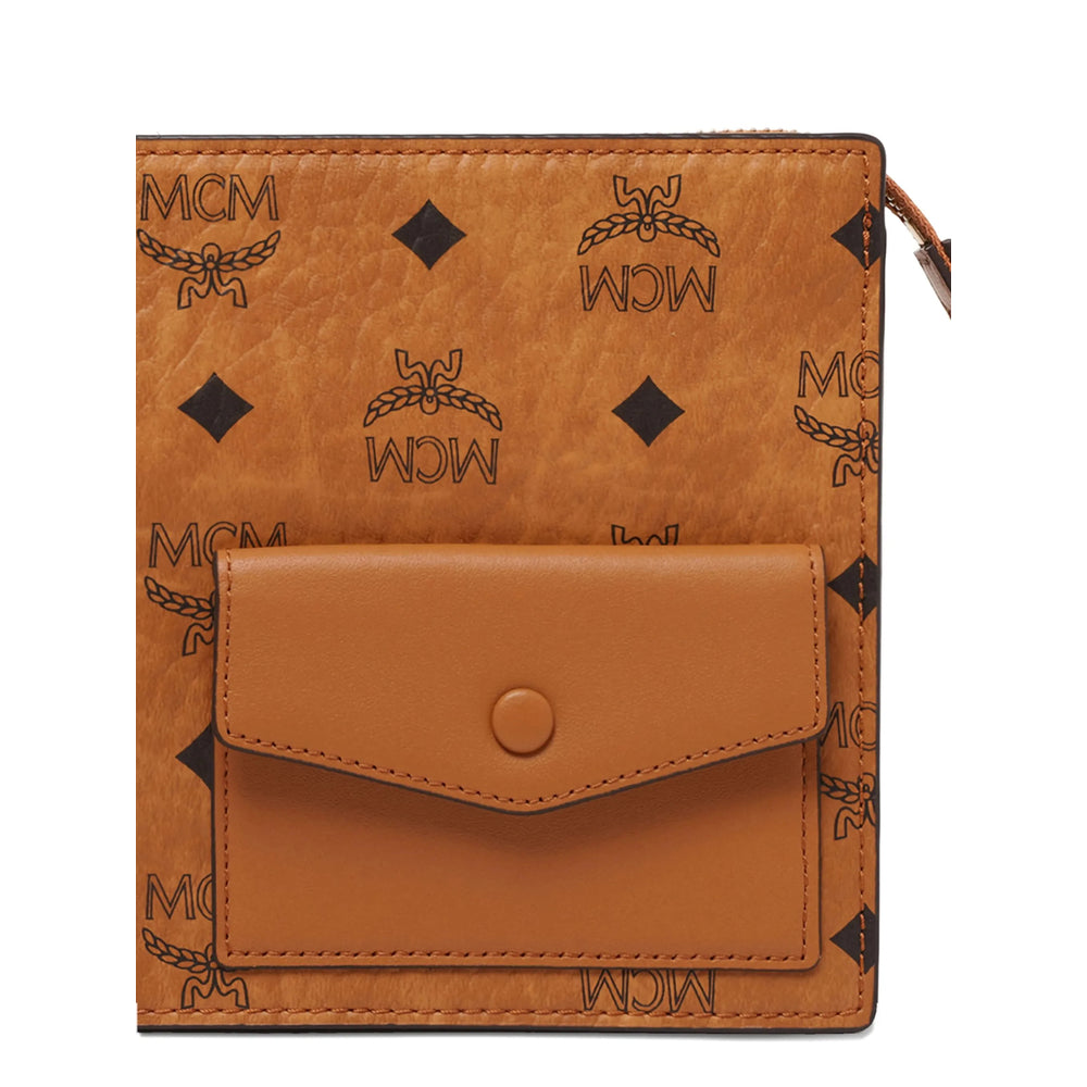 Monogram Camel Satchel Bag
