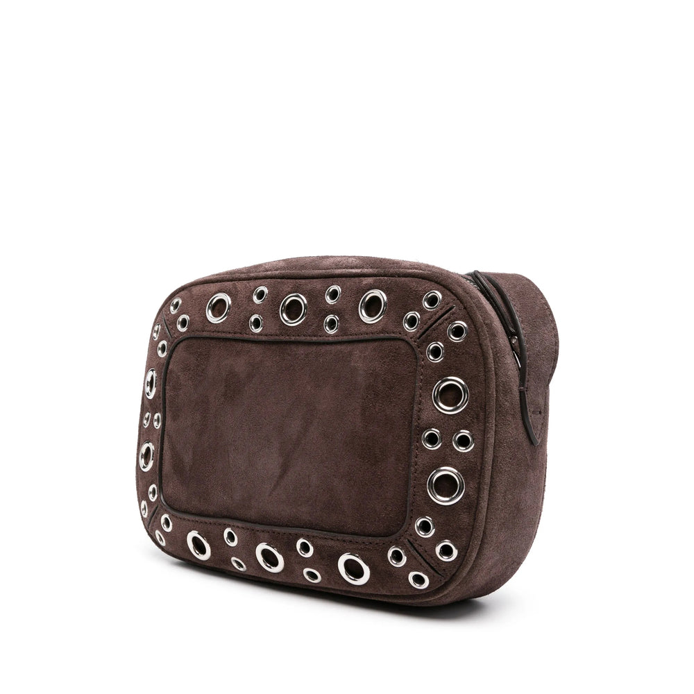 Warm Brown Suede Shoulder Bag