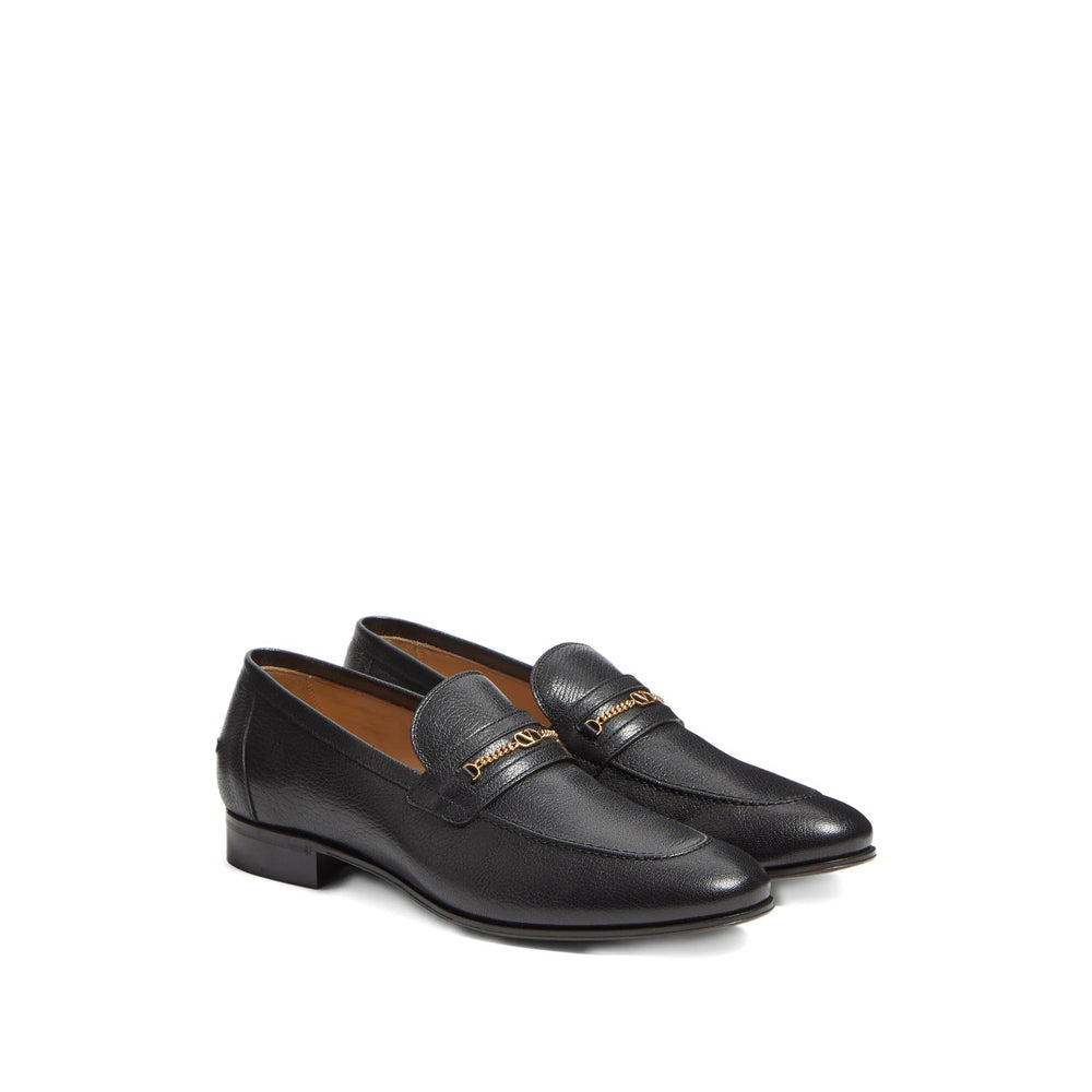 Black Kid Leather Slip-on Loafer