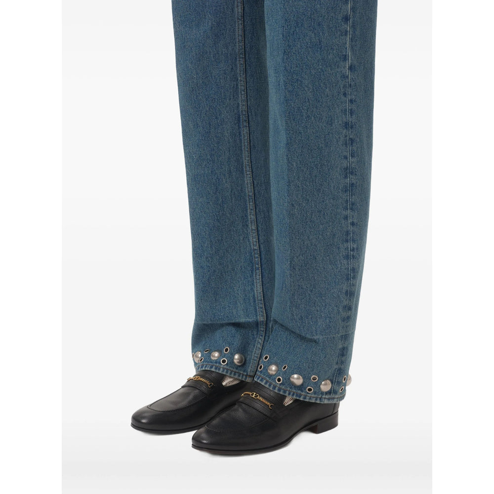 Black Kid Leather Slip-on Loafer