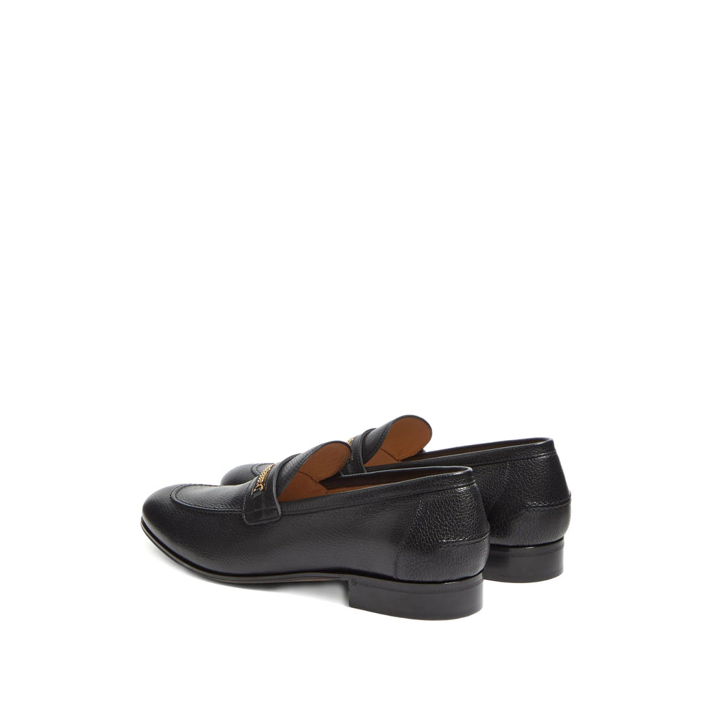 Black Kid Leather Slip-on Loafer