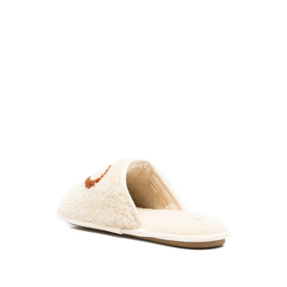 Sheepskin Embroidered Slip-ons