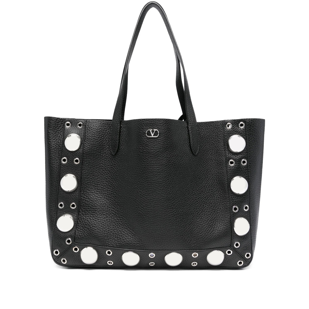 Metallic Calf Leather Tote