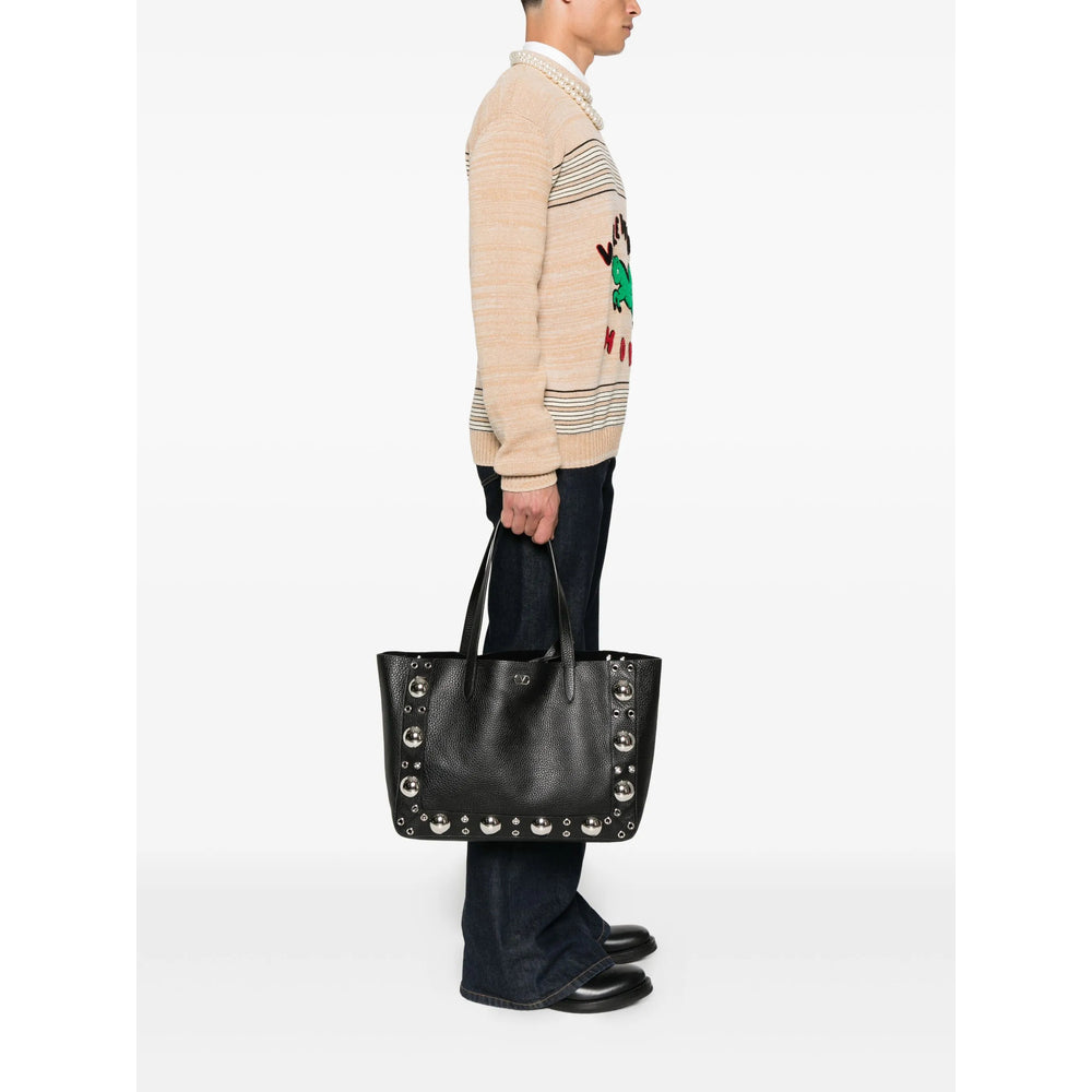 Metallic Calf Leather Tote